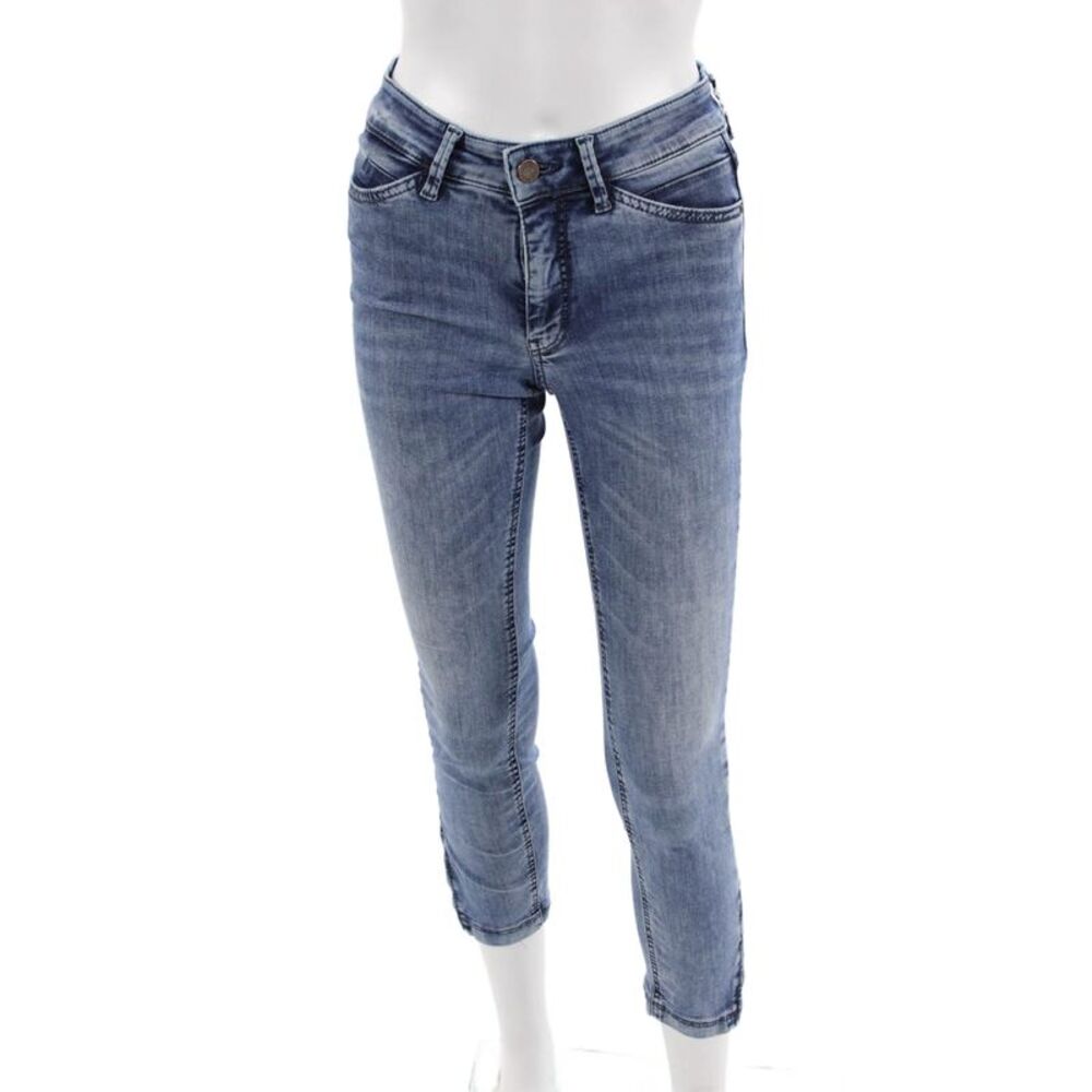 Dream Jeans Women Ankle Cropped Skinny Jeans Blue Low Rise Size 27